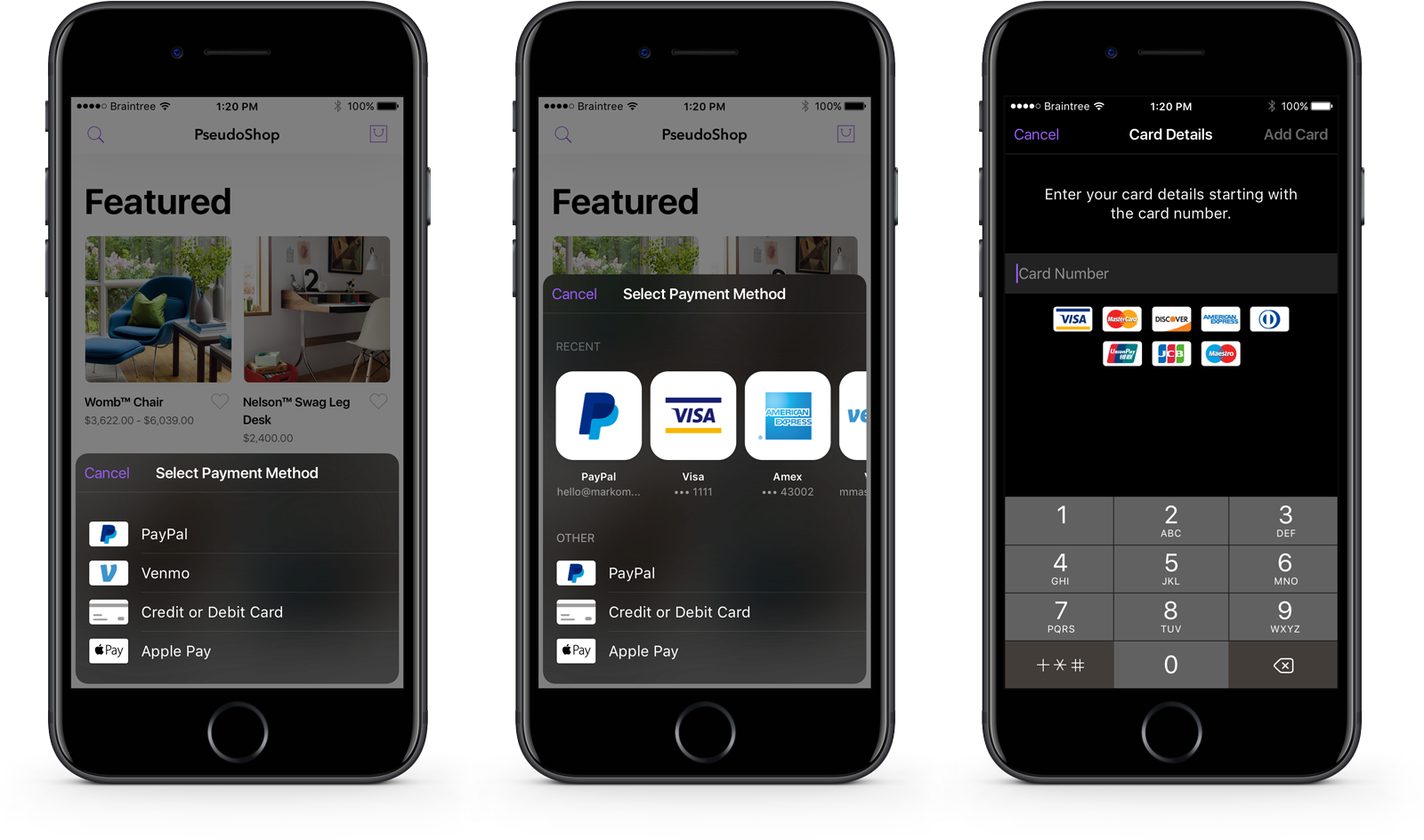 braintree-ios-drop-in screenshot 3