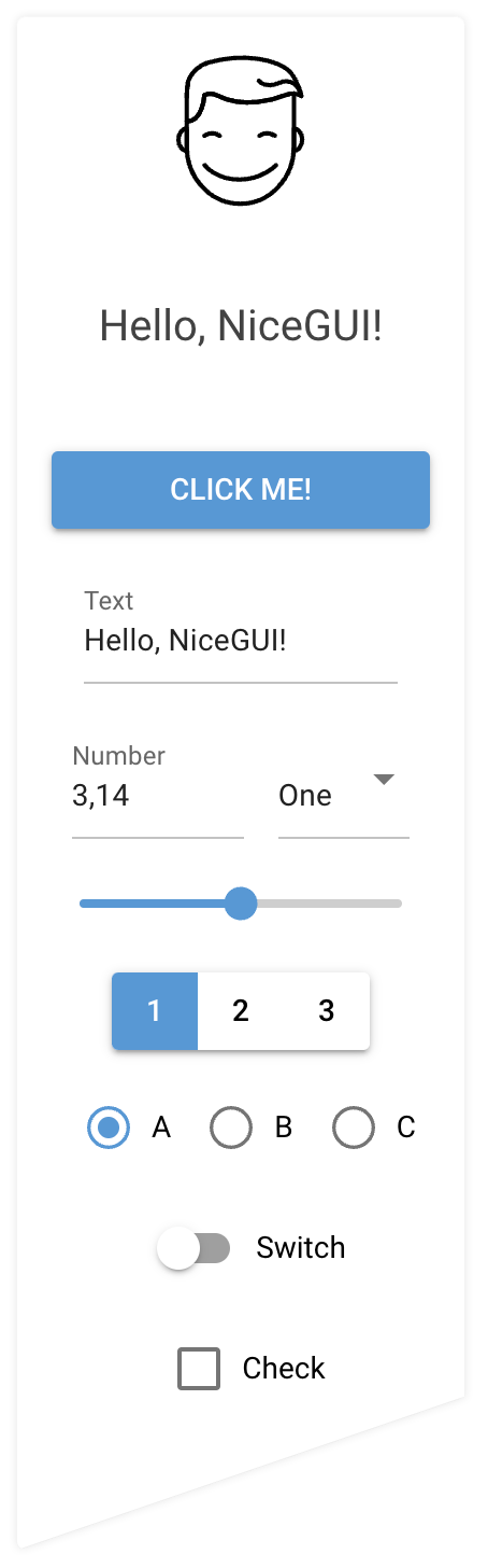 nicegui screenshot 1