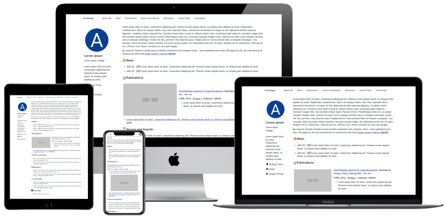 acad-homepage.github.io screenshot 1