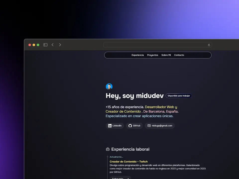 porfolio.dev screenshot 1