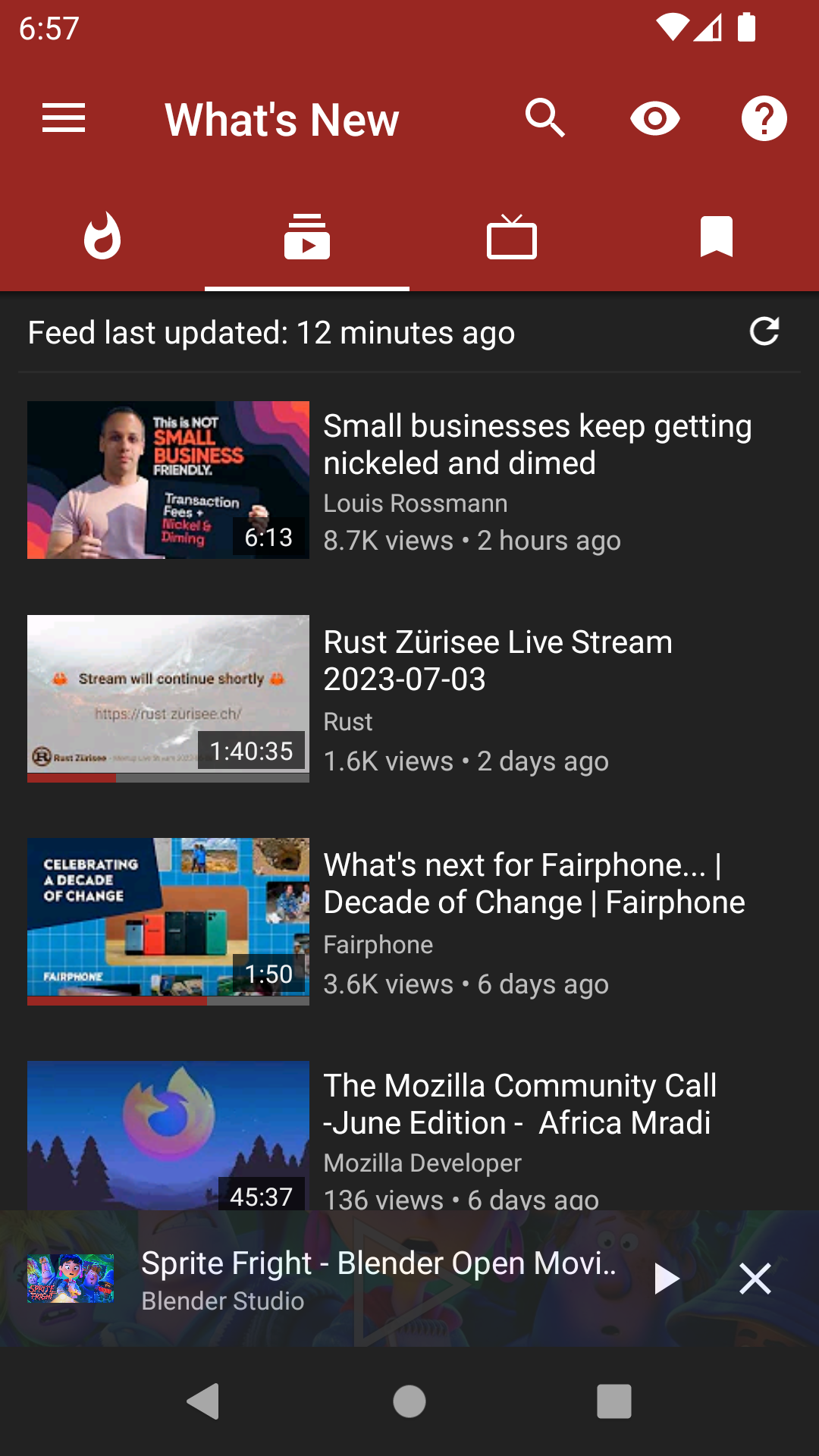 NewPipe screenshot 2