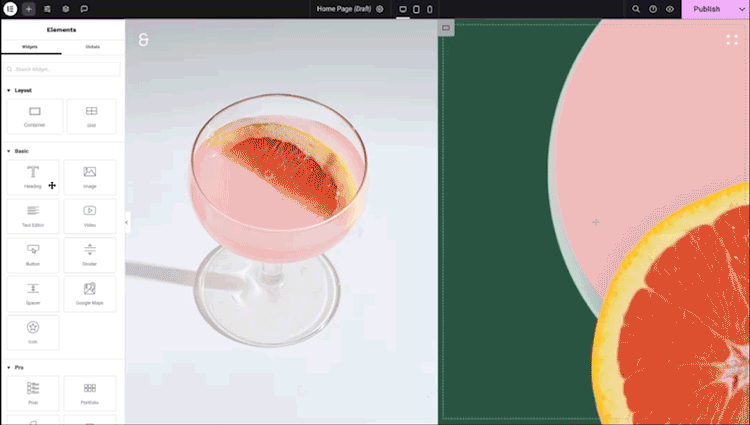 elementor screenshot 1