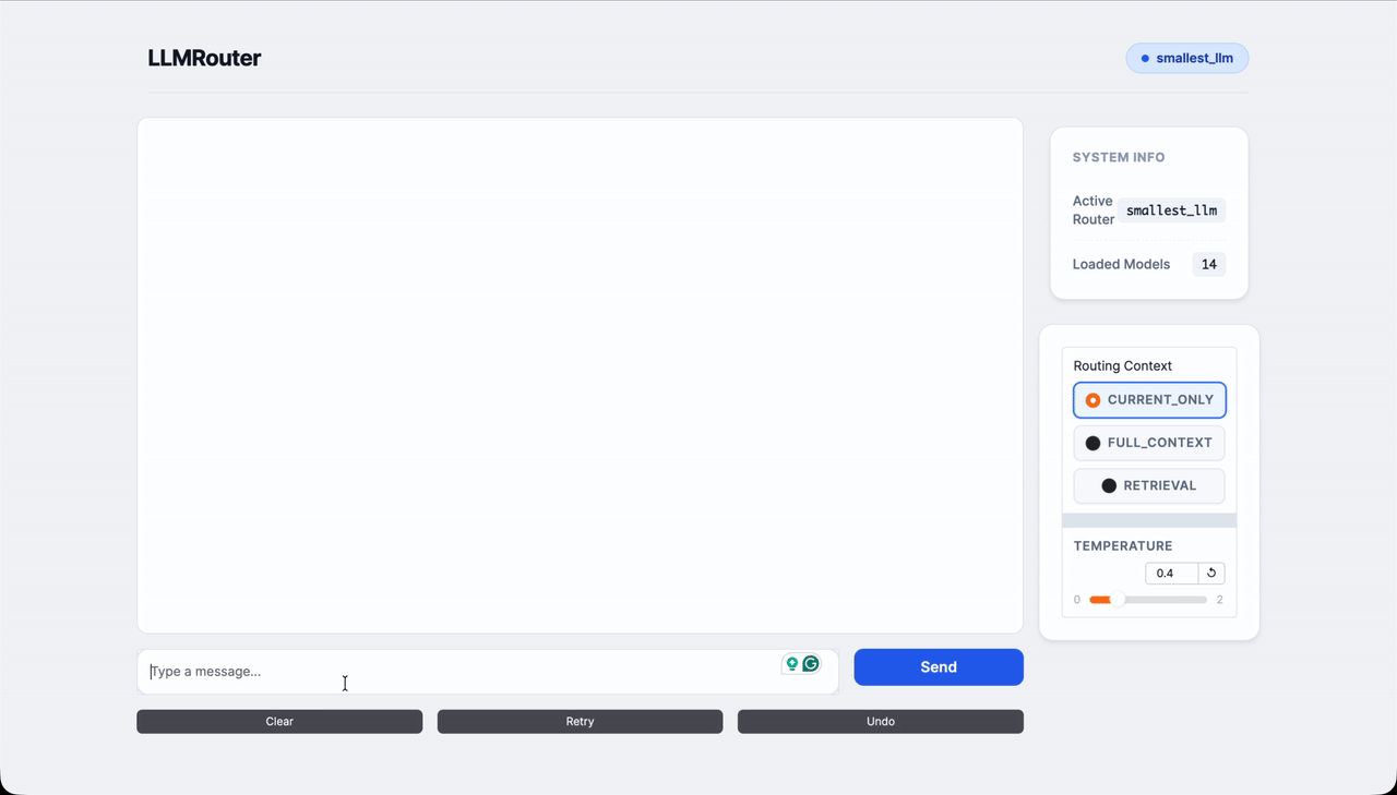 LLMRouter screenshot 2