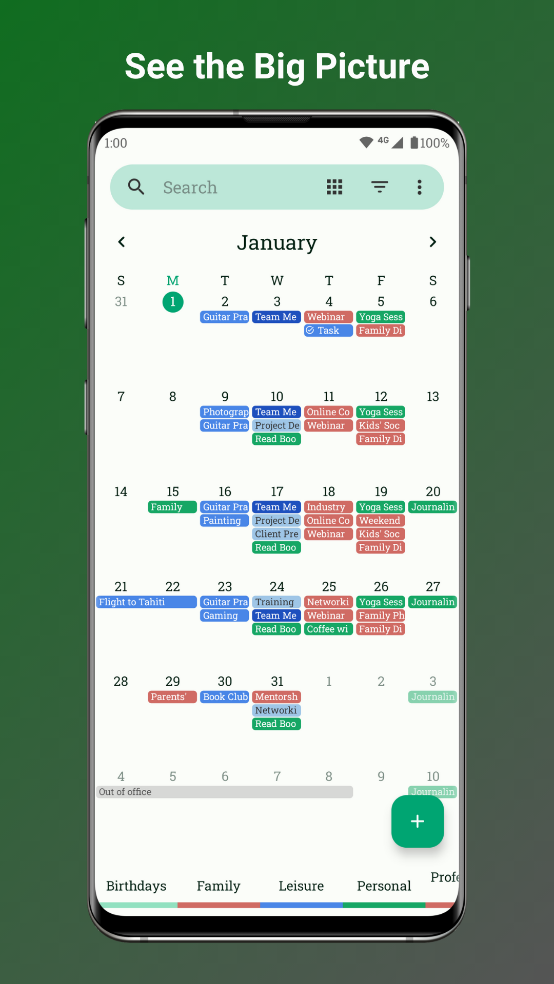 Calendar screenshot 2