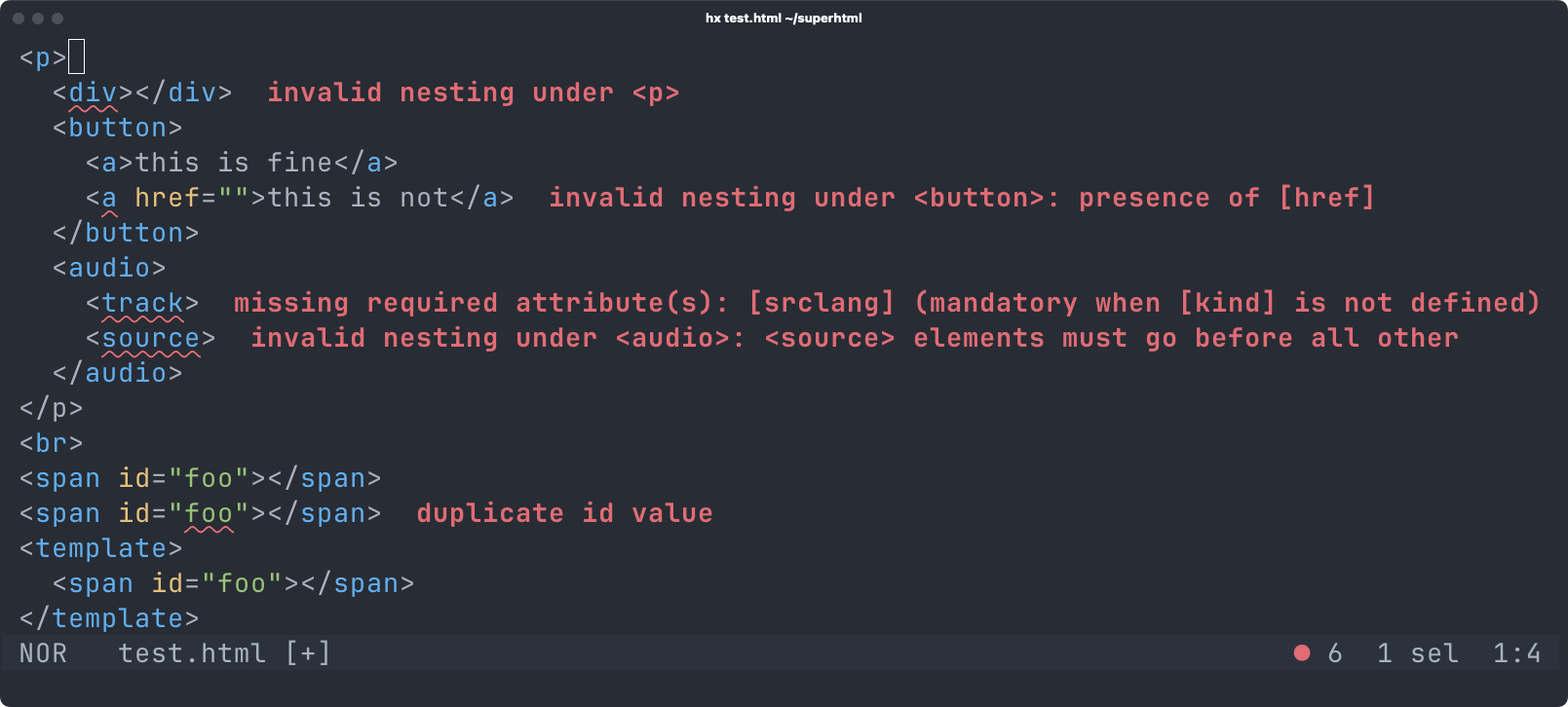 superhtml screenshot 1