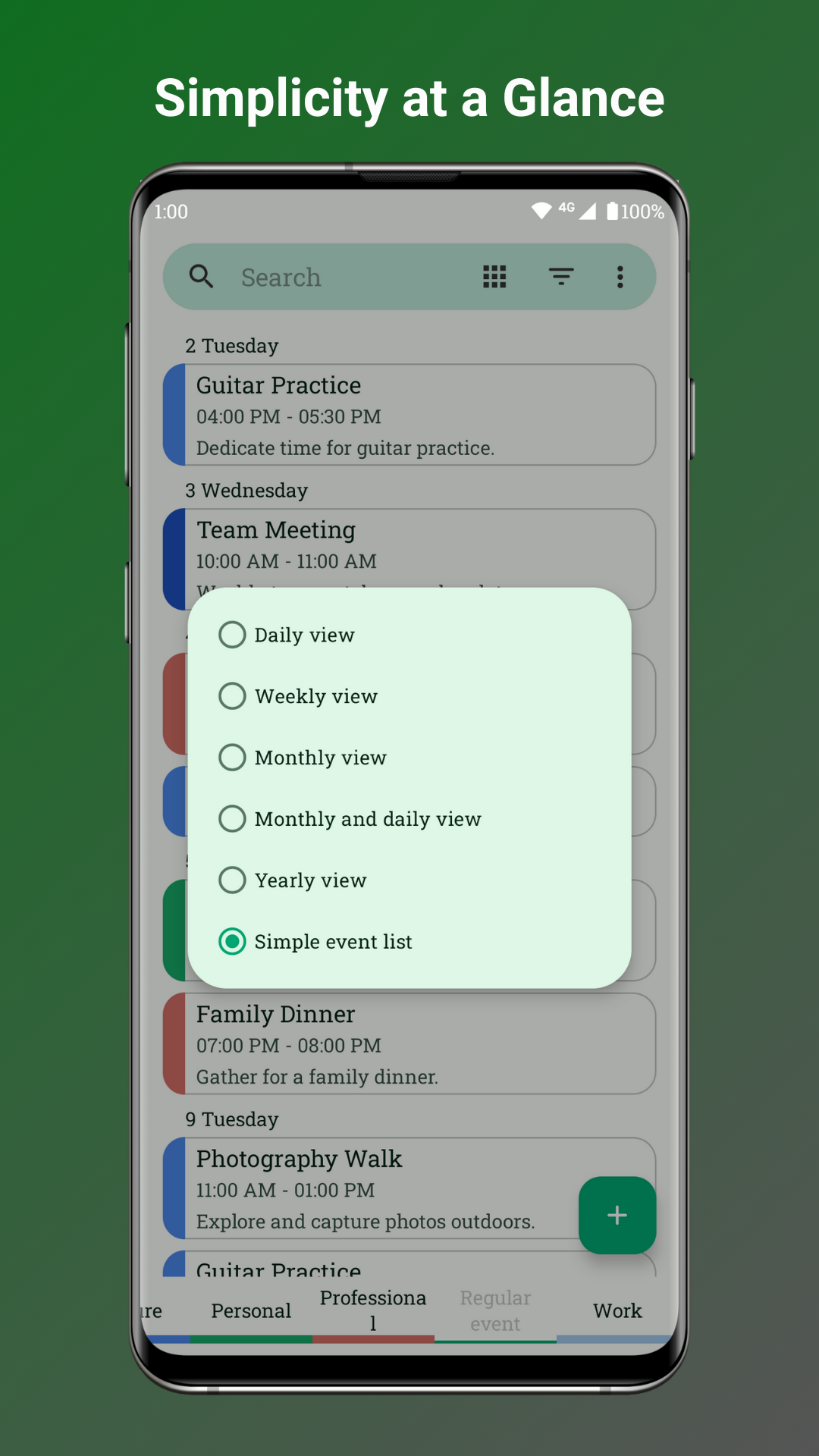 Calendar screenshot 3