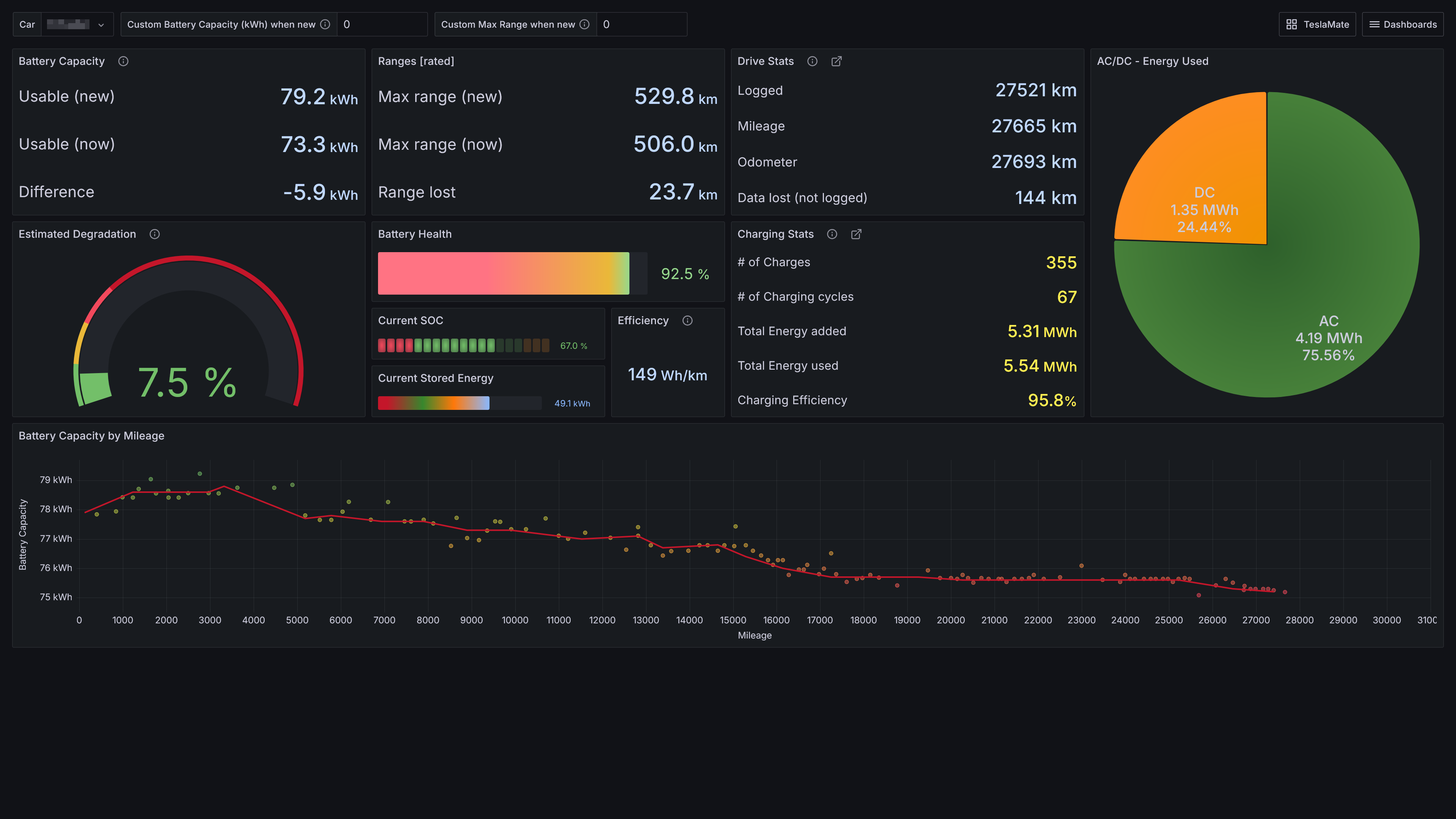 teslamate screenshot 3