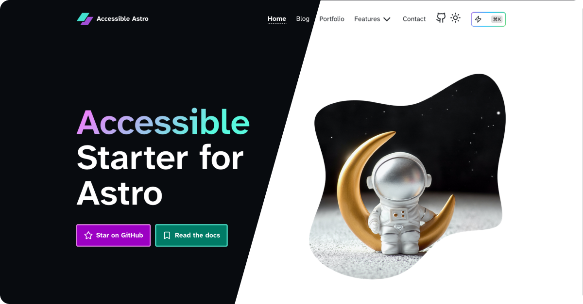 accessible-astro-starter screenshot 1