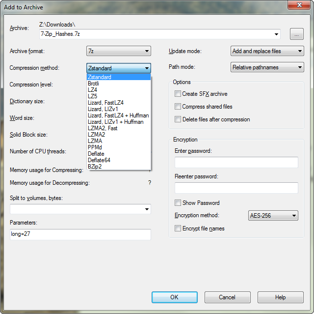 7-Zip-zstd screenshot 3