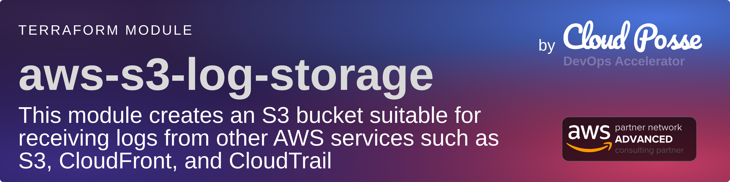 terraform-aws-s3-log-storage screenshot 1