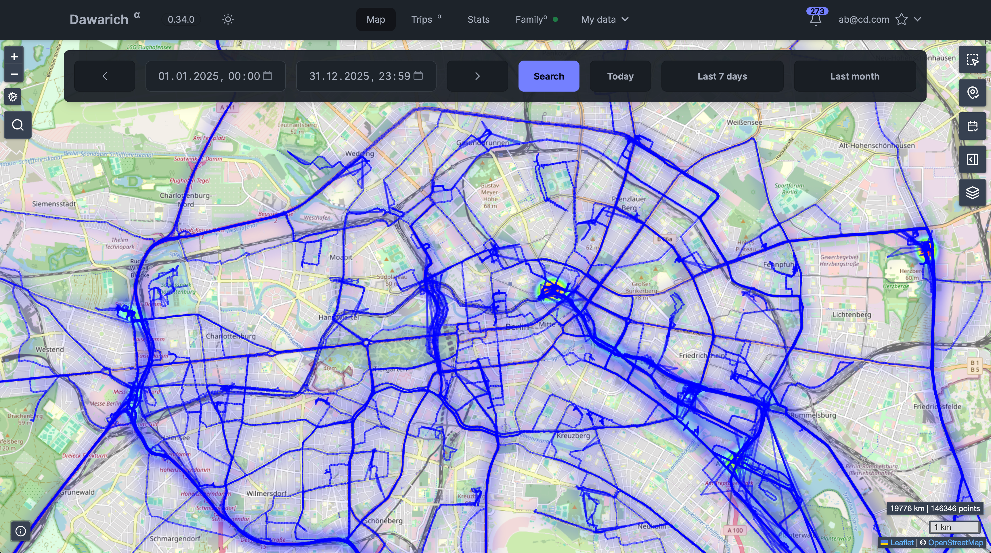 dawarich screenshot 1