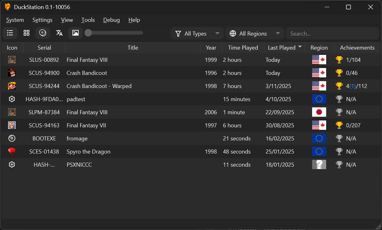 duckstation screenshot 1