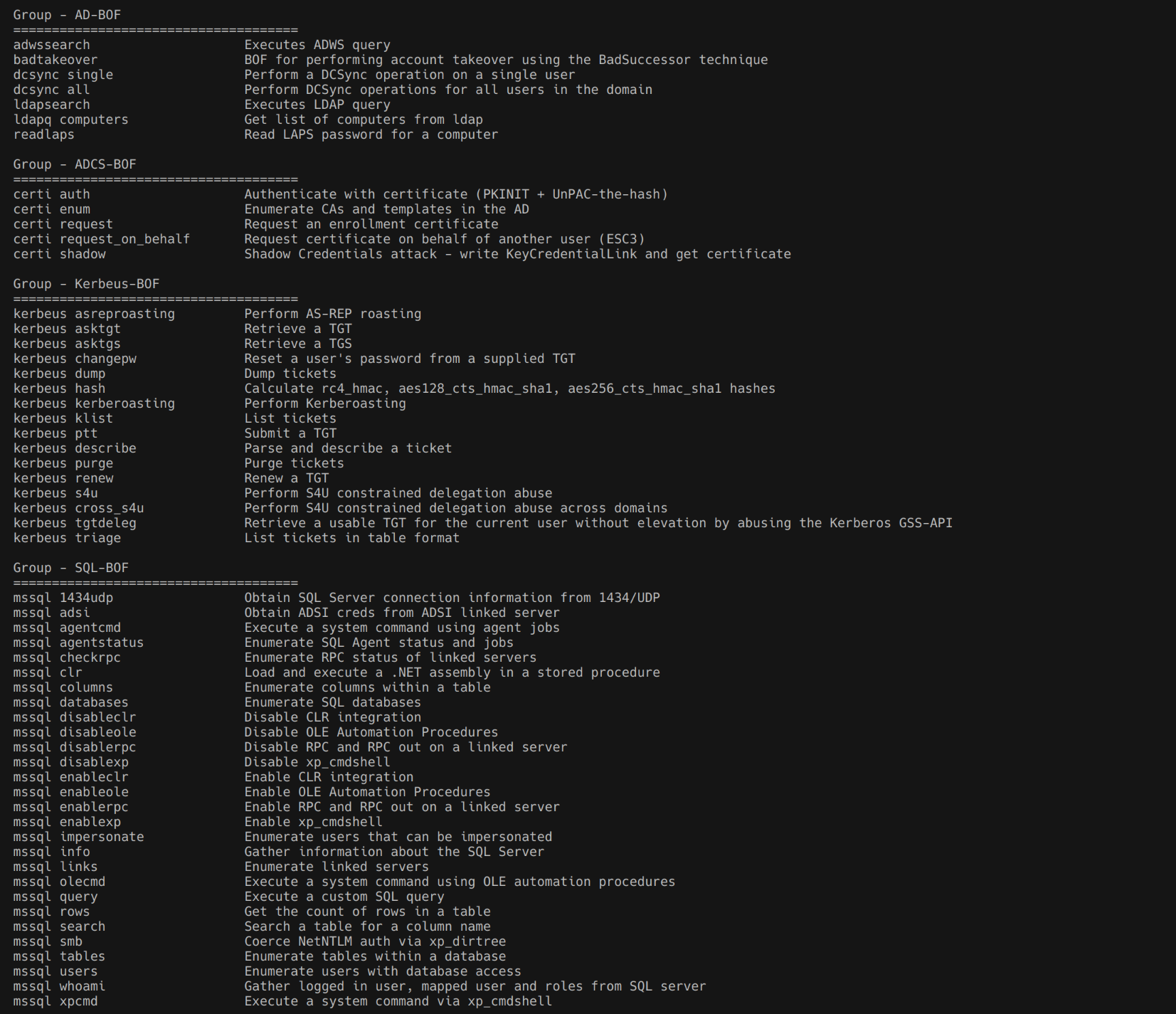 AdaptixC2 screenshot 2