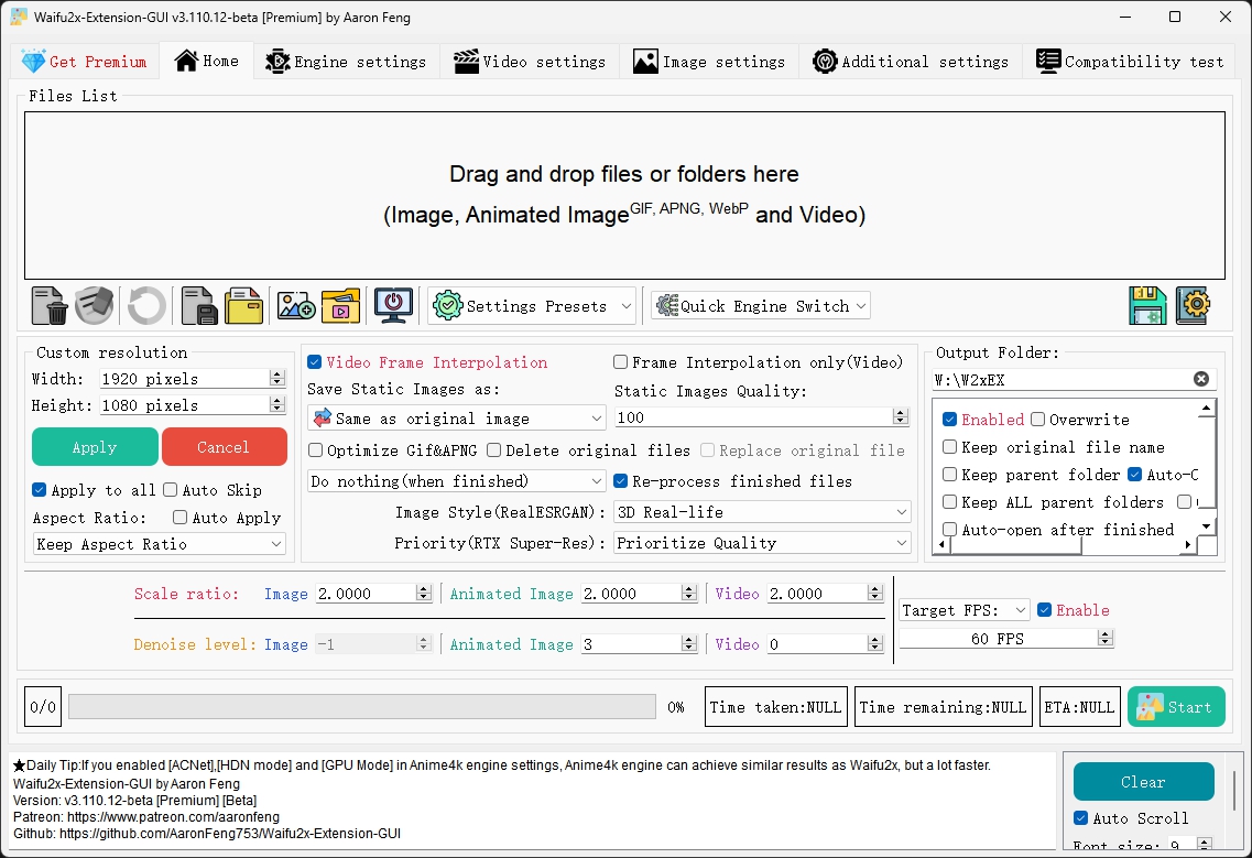 Waifu2x-Extension-GUI screenshot 2