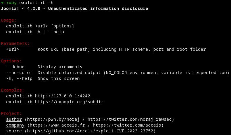 exploit-CVE-2023-23752 screenshot 1
