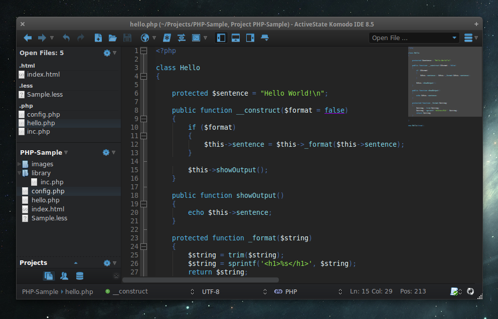 OpenKomodoIDE screenshot 1