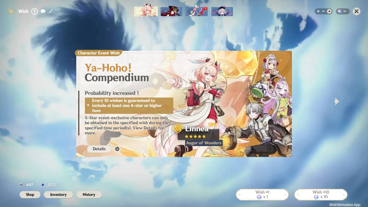 Genshin-Impact-Wish-Simulator screenshot 1