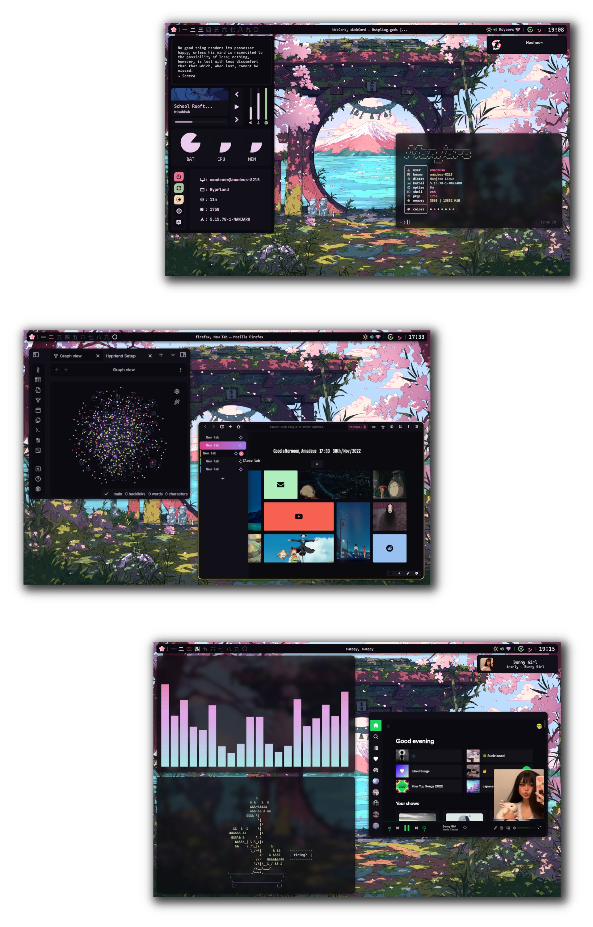 dotfiles-hyprland screenshot 1
