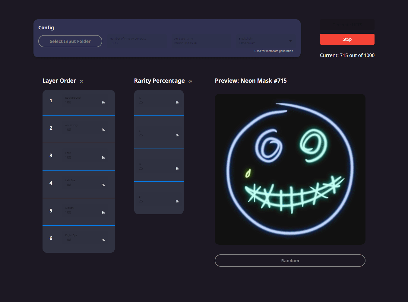 NFT-Art-Generator screenshot 1