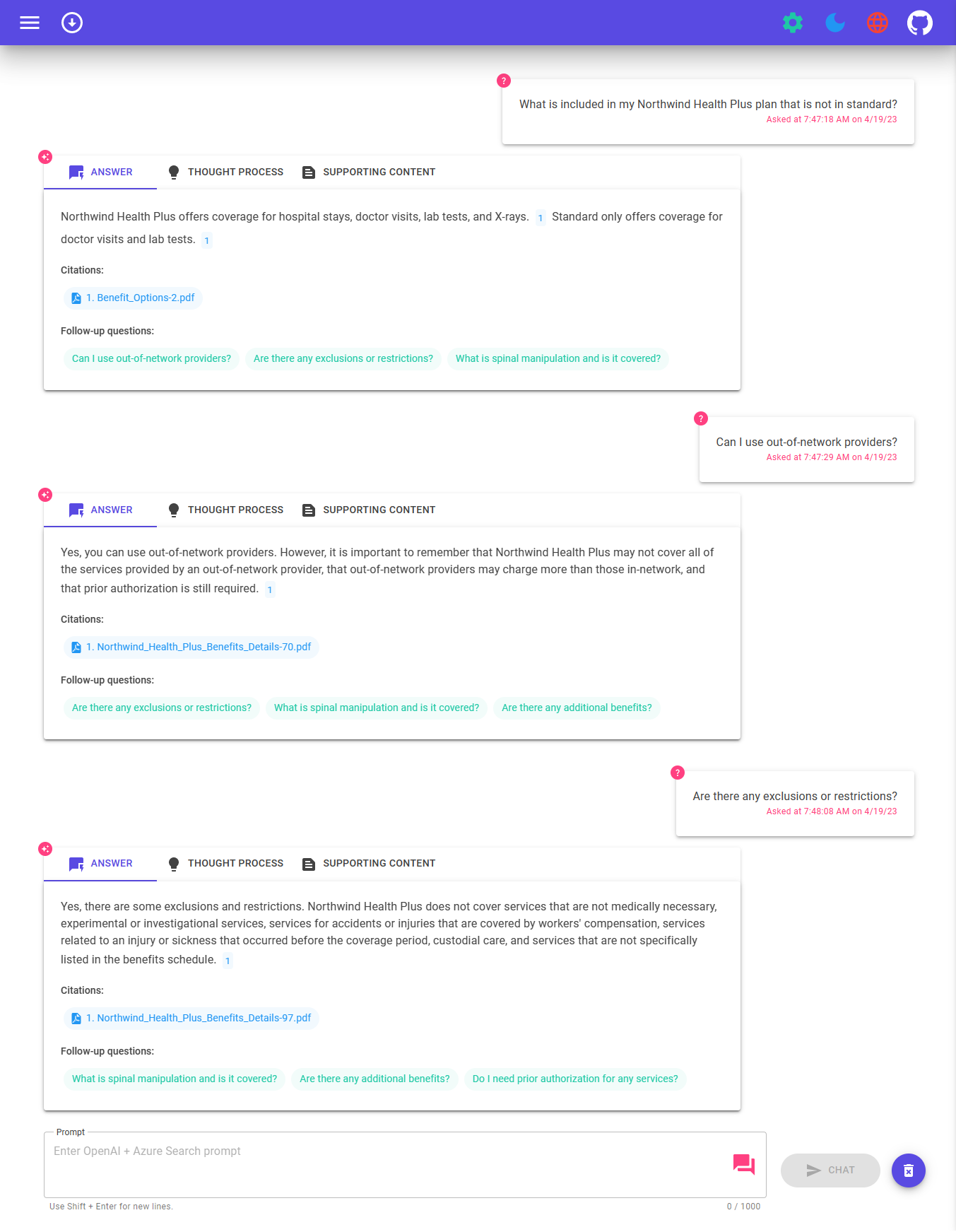 azure-search-openai-demo-csharp screenshot 2