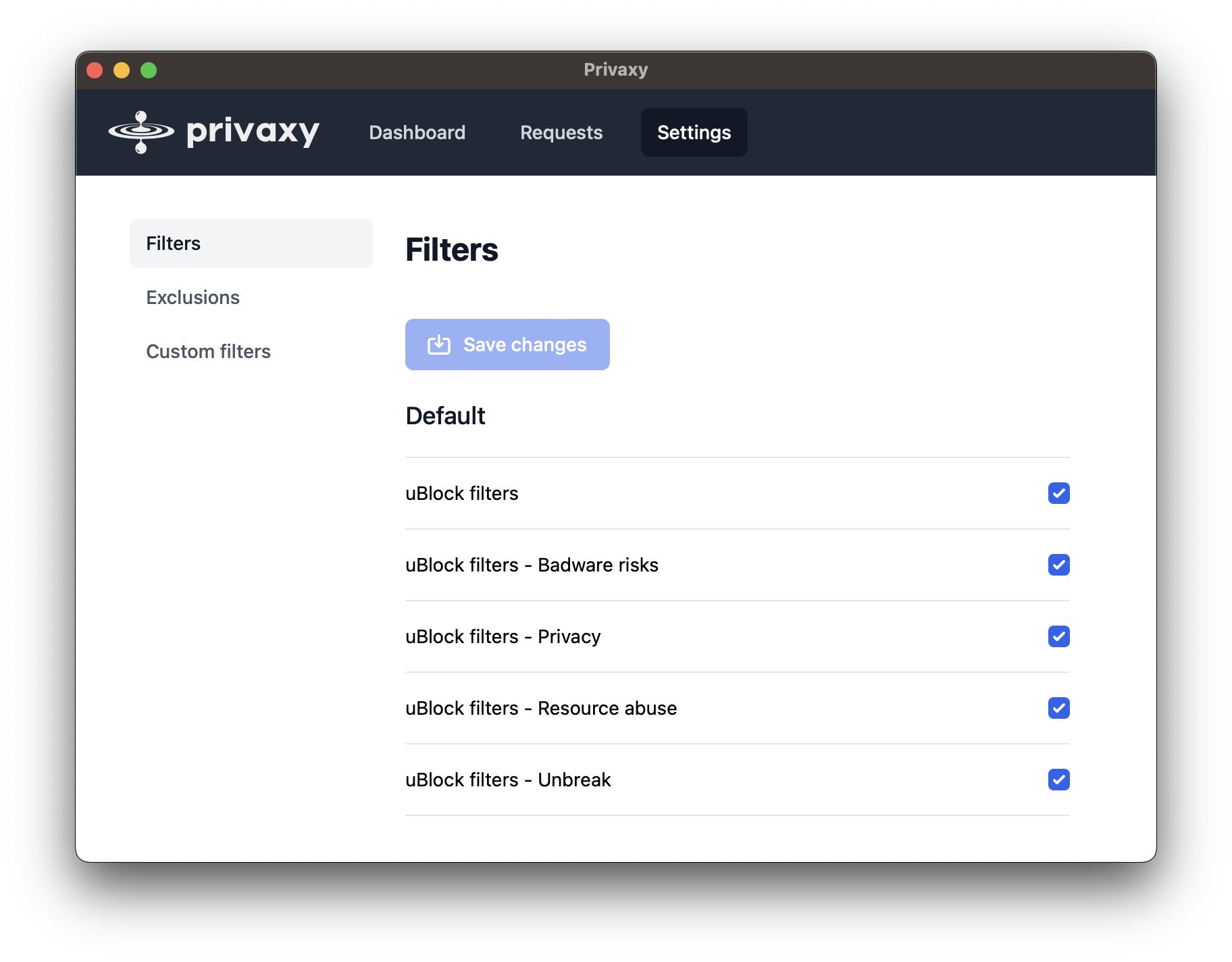 privaxy screenshot 4