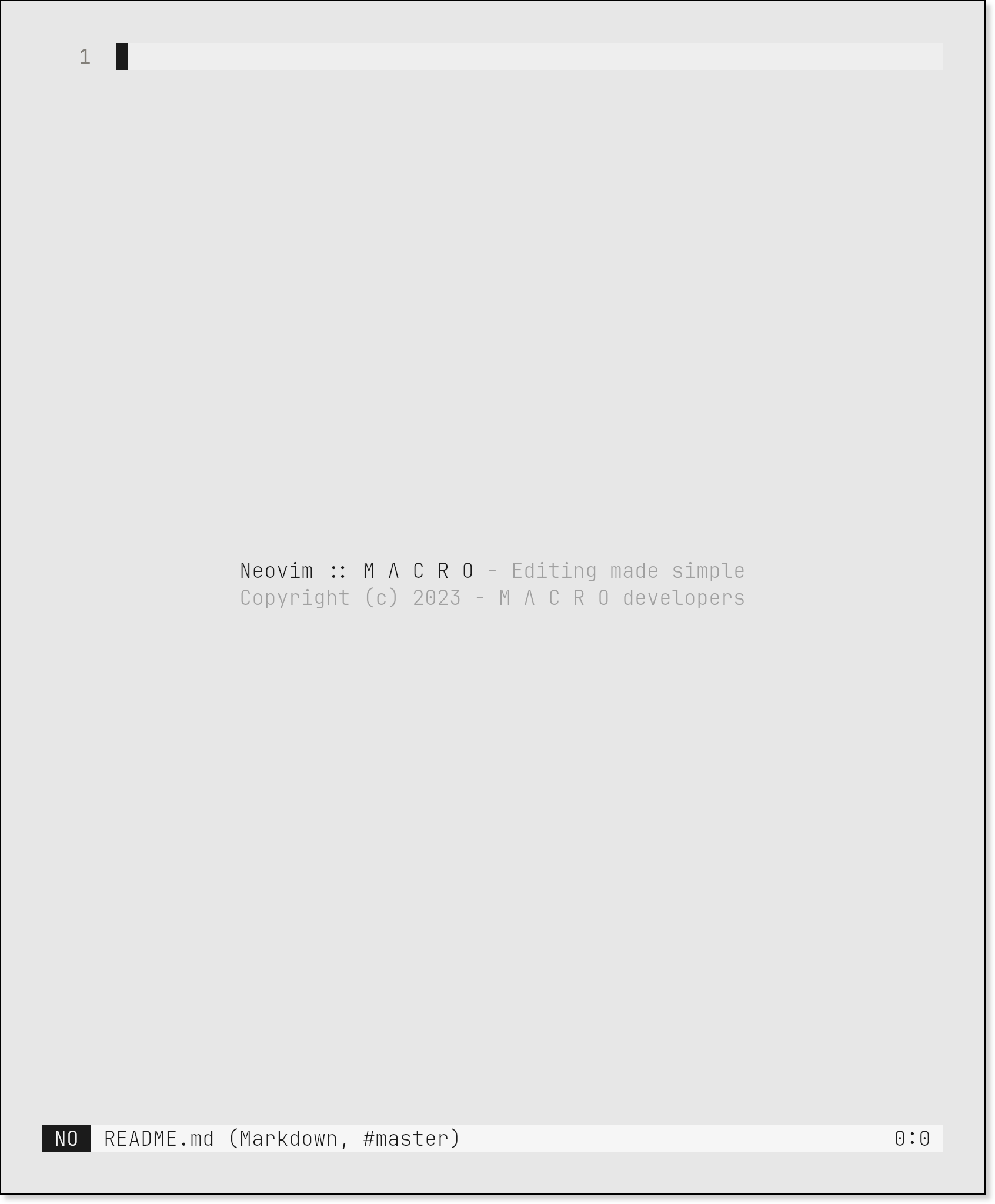 nvim screenshot 1