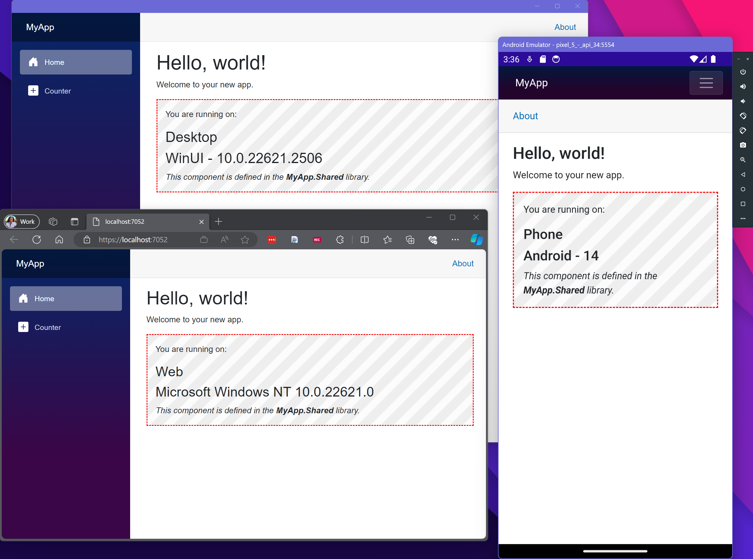 HybridSharedUI screenshot 1