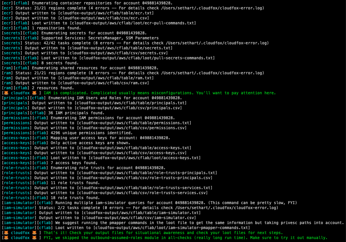 cloudfox screenshot 2