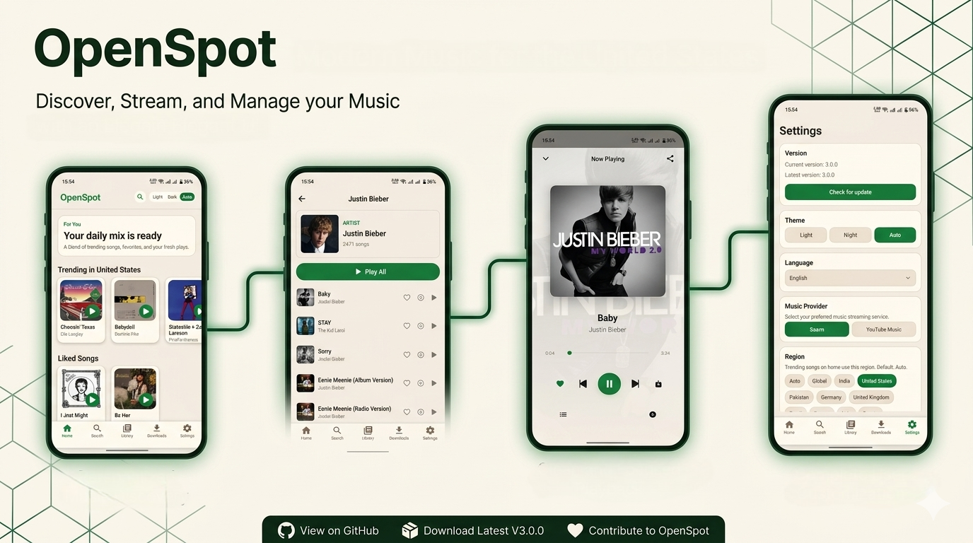 openspot-music-app screenshot 1