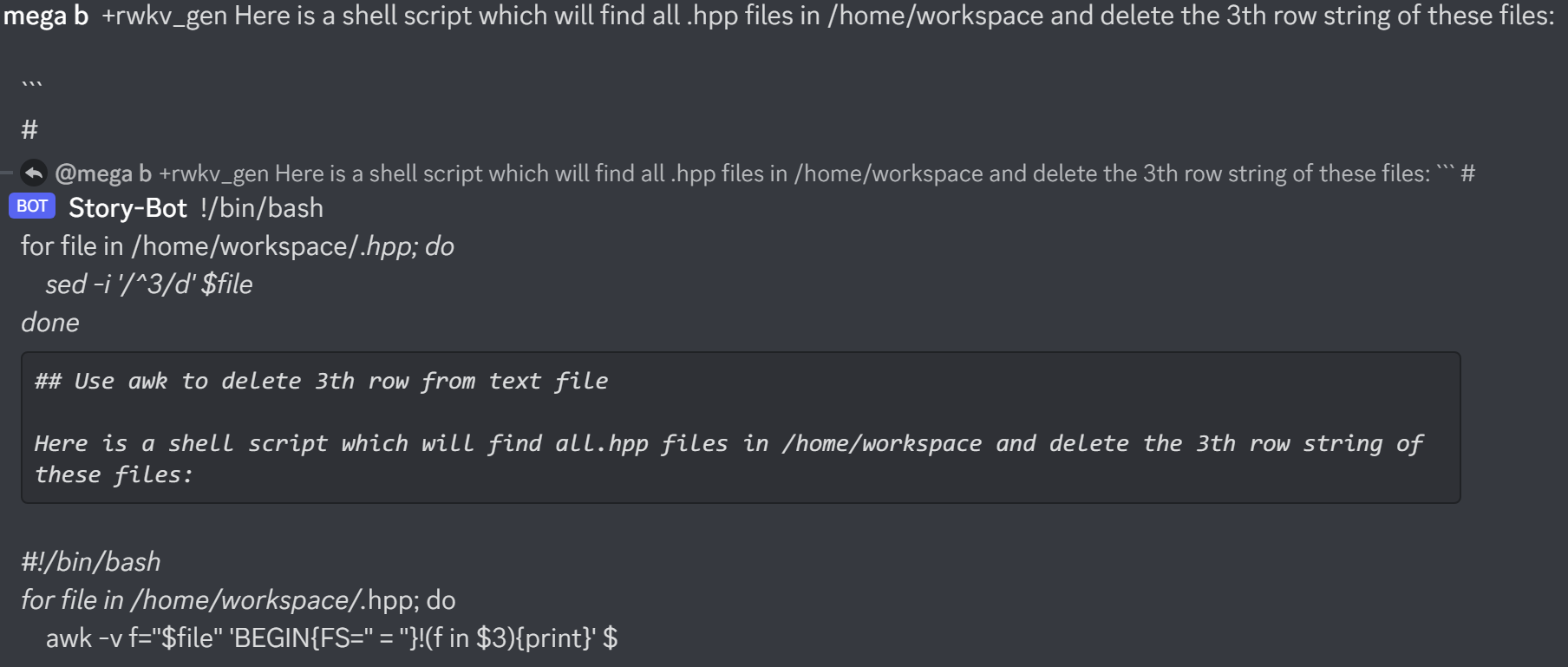 ChatRWKV screenshot 8
