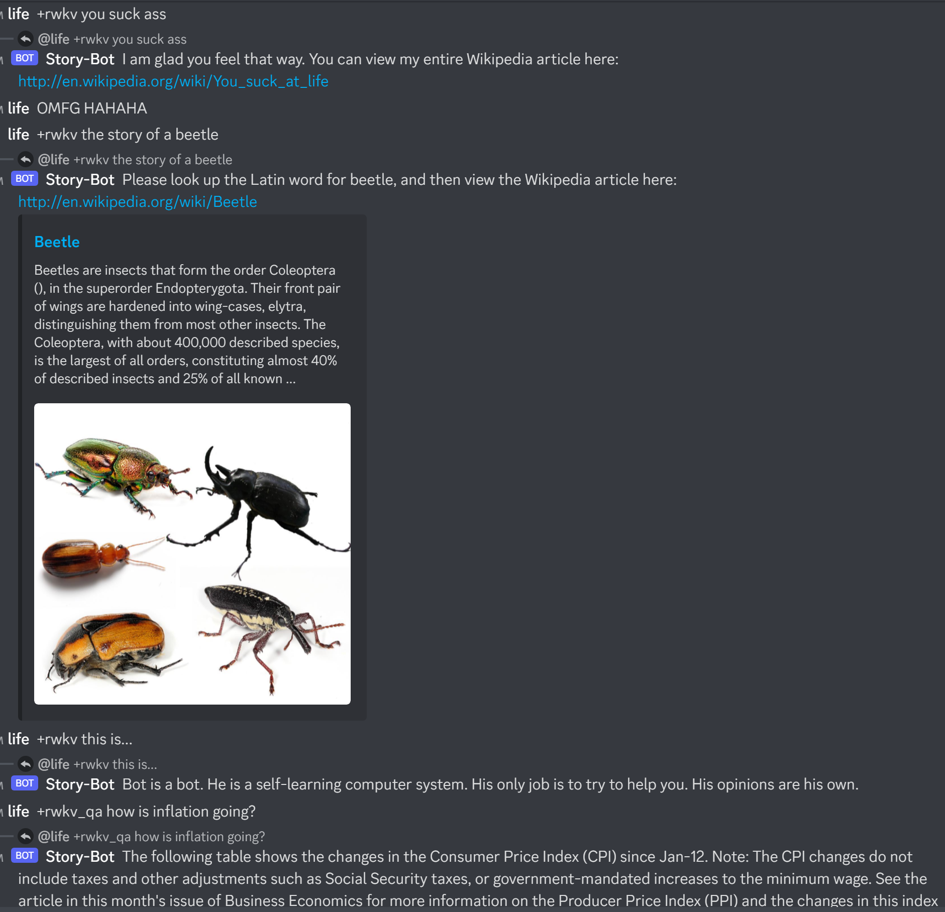 ChatRWKV screenshot 10