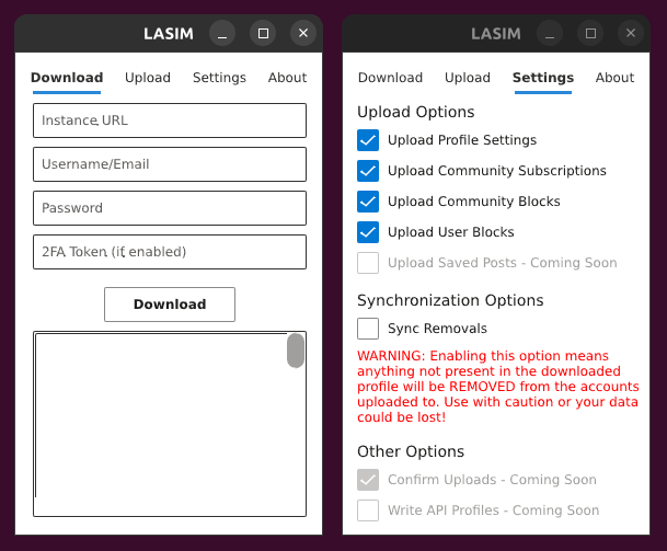 lasim screenshot 1
