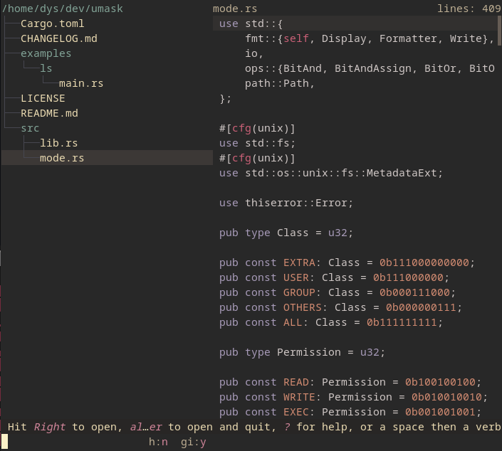 broot screenshot 10