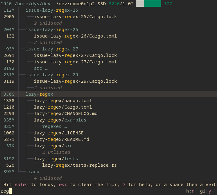 broot screenshot 3