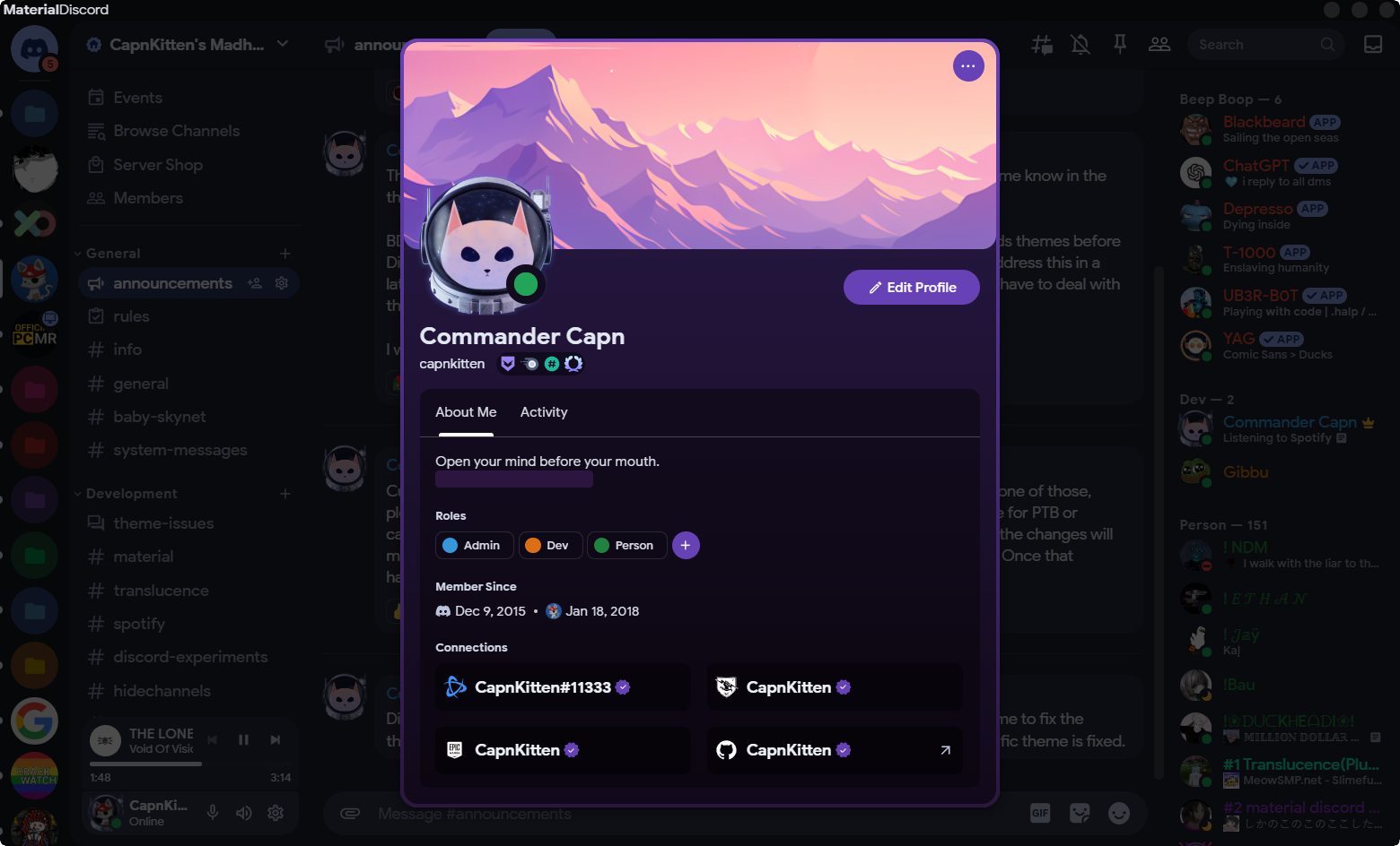 Material-Discord screenshot 3