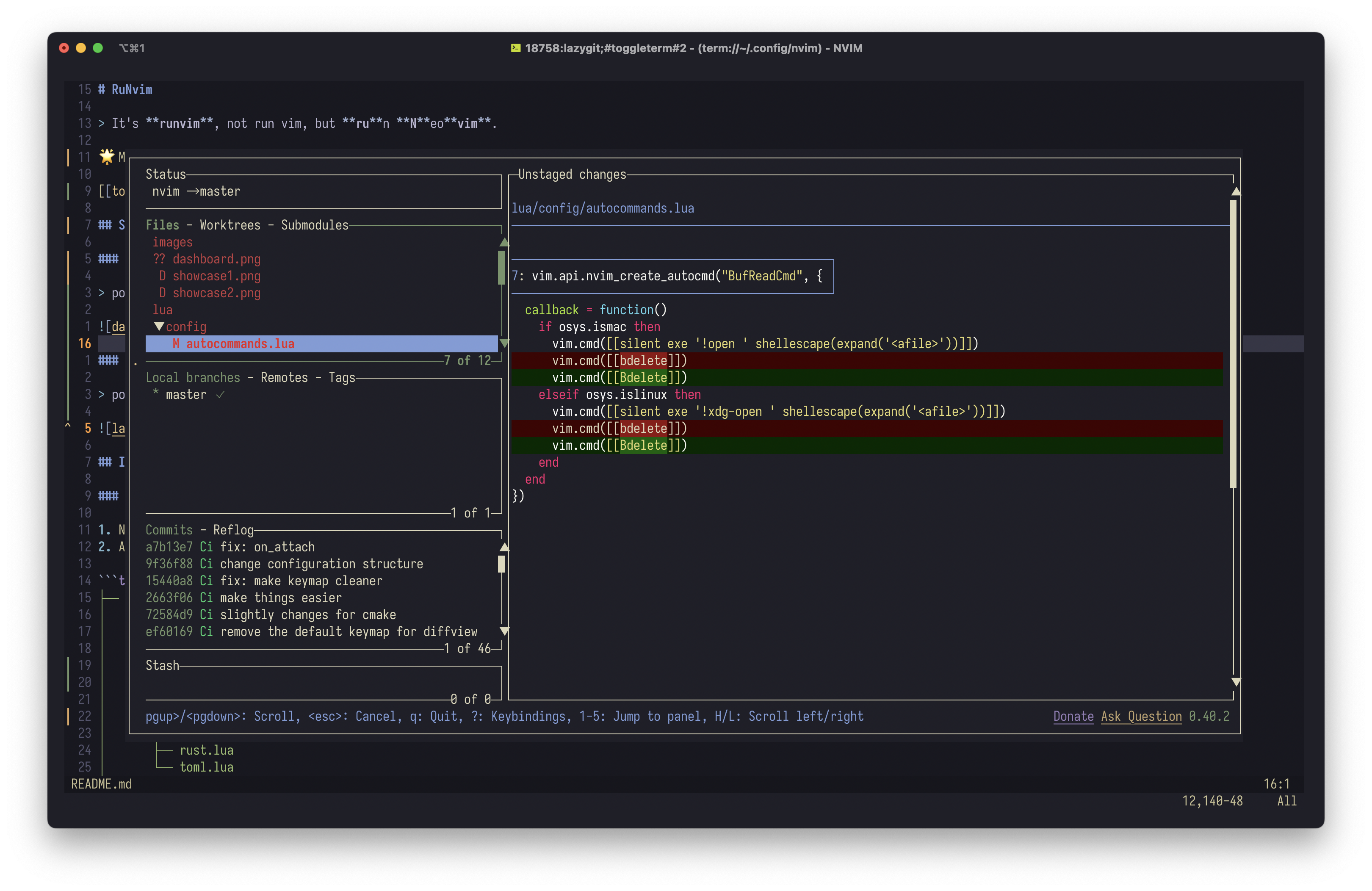 runvim screenshot 2