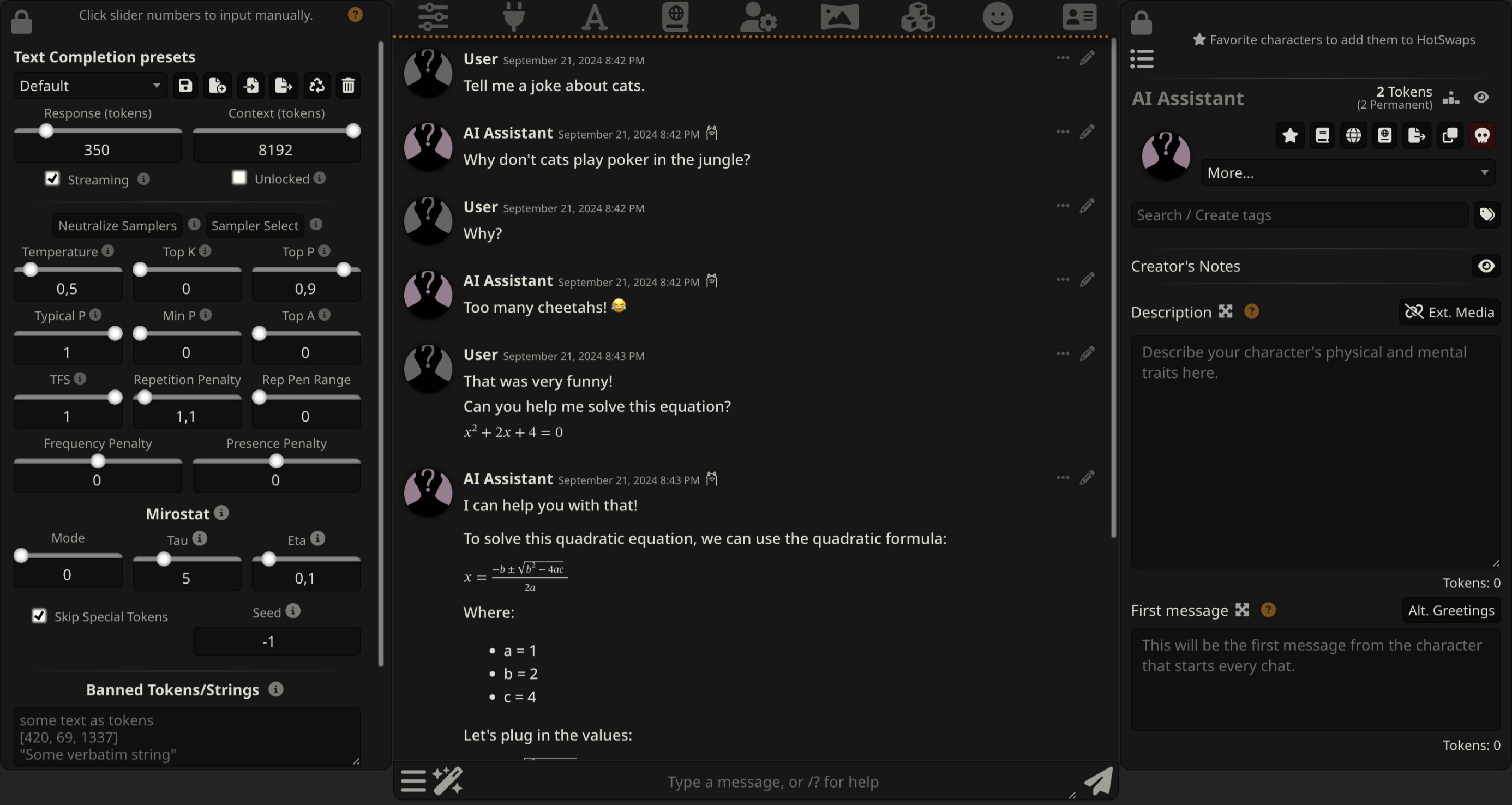 SillyTavern screenshot 3