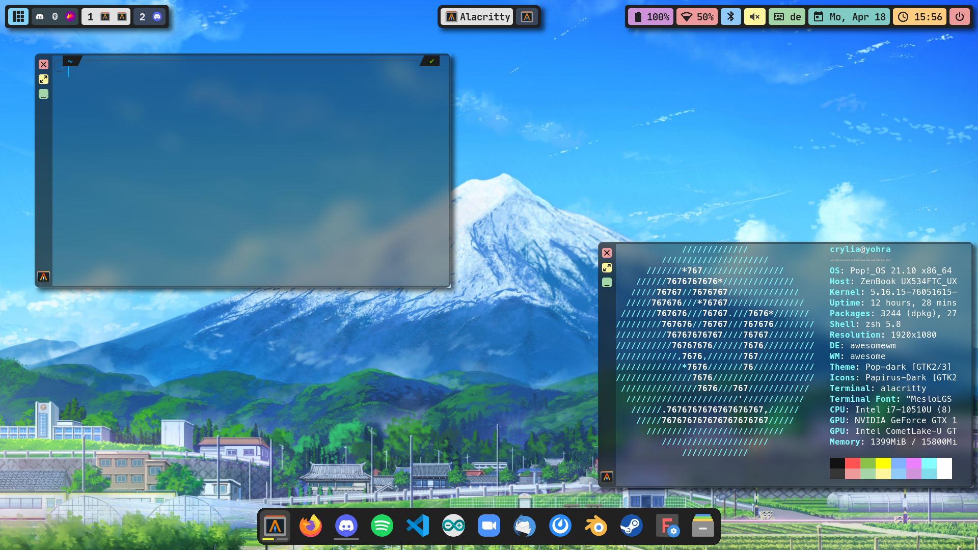 crylia-theme screenshot 1