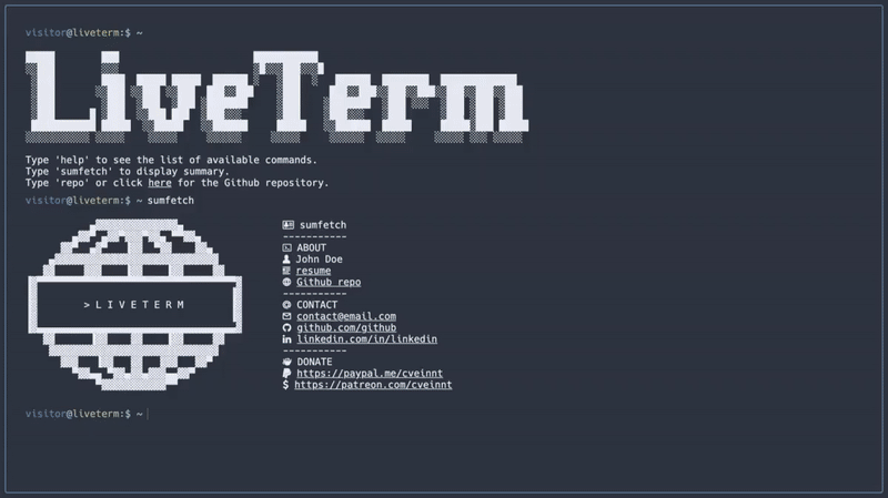 LiveTerm screenshot 1