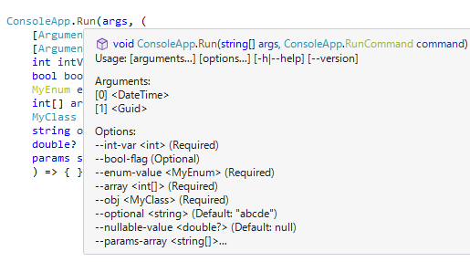 ConsoleAppFramework screenshot 2
