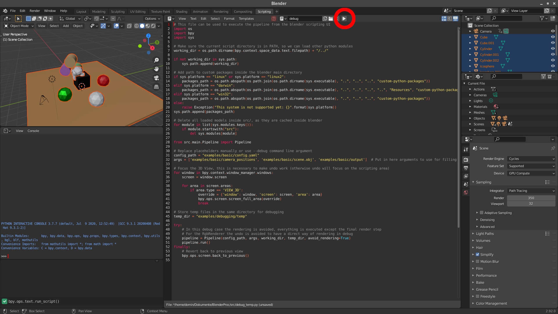BlenderProc screenshot 2