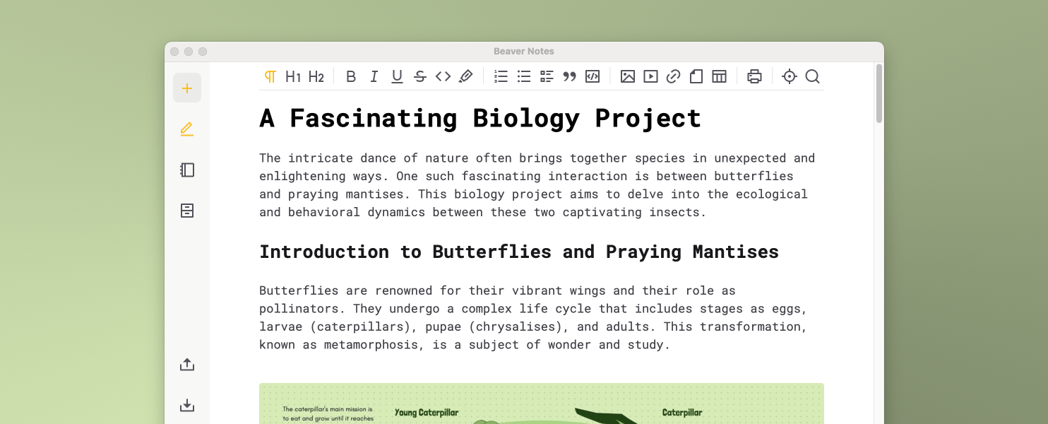Beaver-Notes screenshot 1