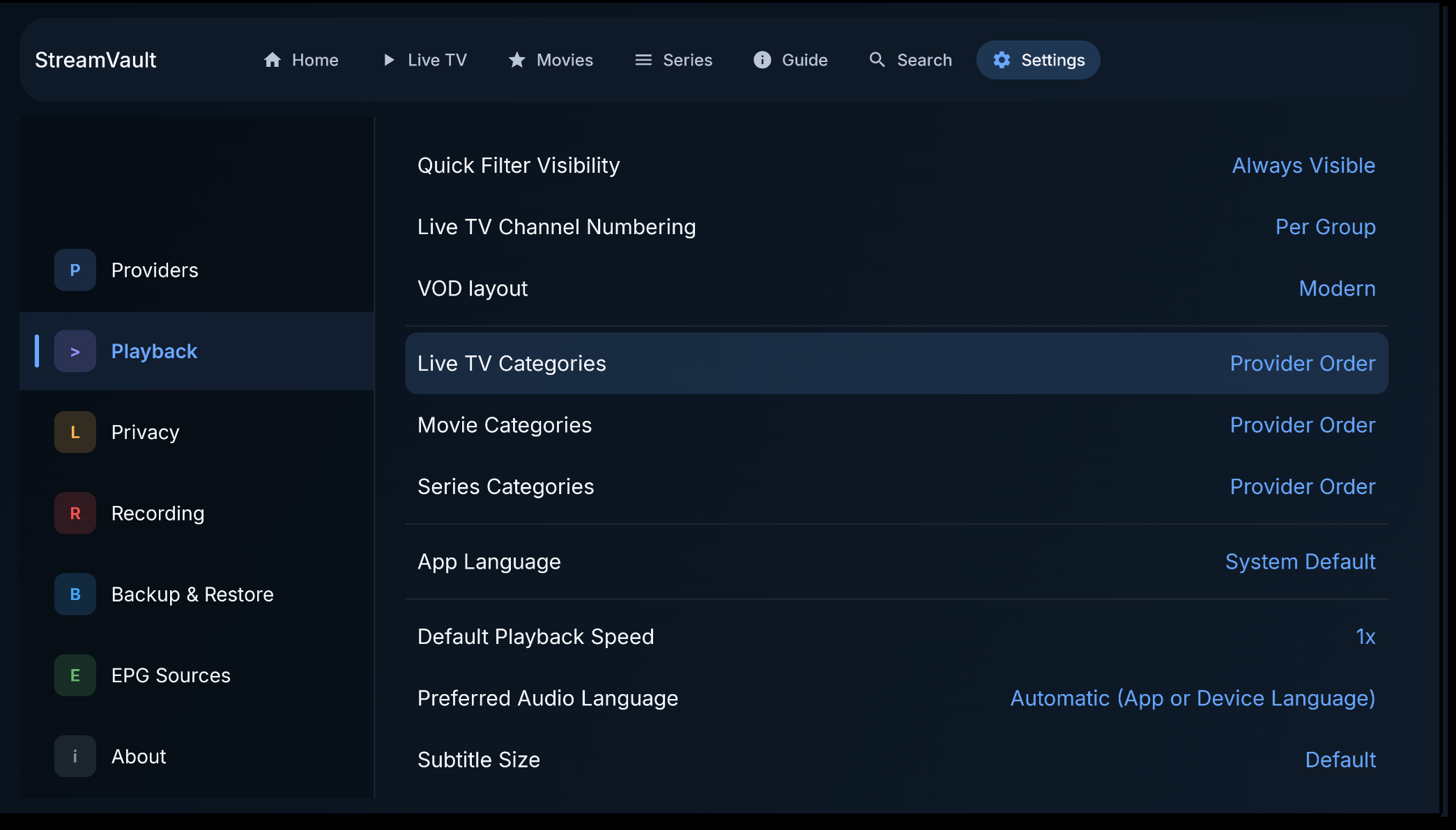 StreamVault-IPTV screenshot 7