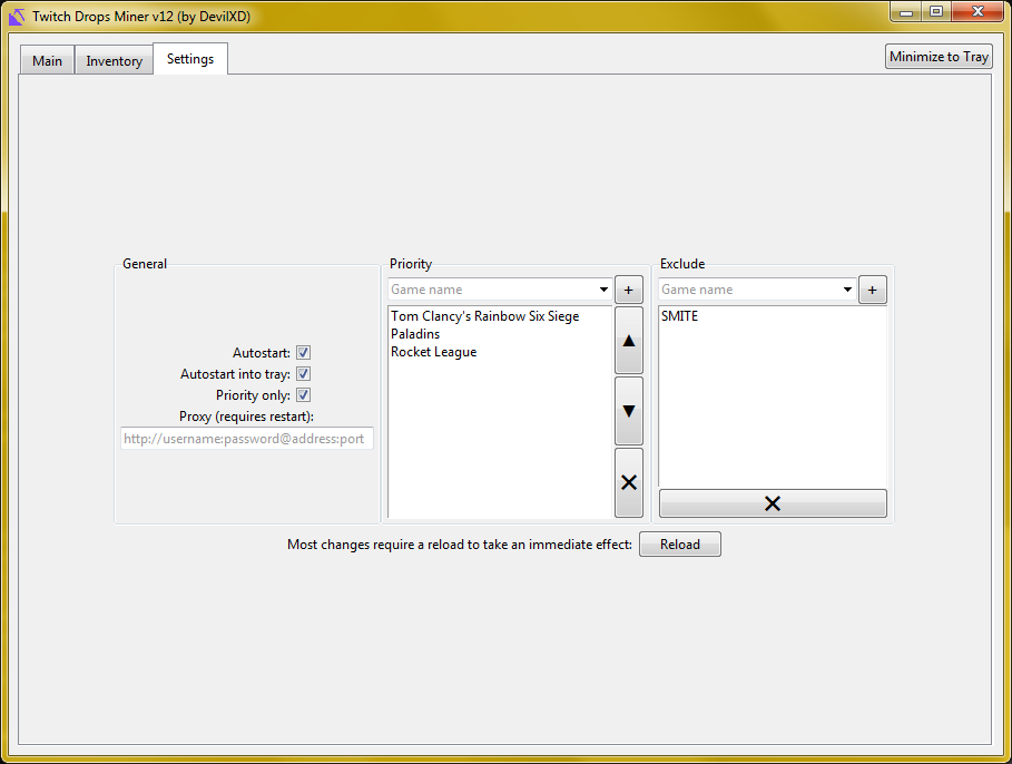 TwitchDropsMiner screenshot 3
