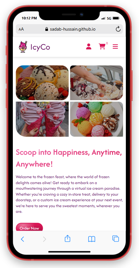 ice-cream-parlour-website screenshot 3