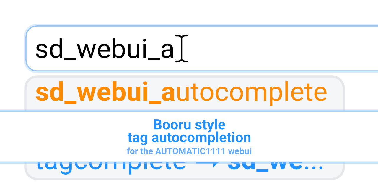 a1111-sd-webui-tagcomplete screenshot 1