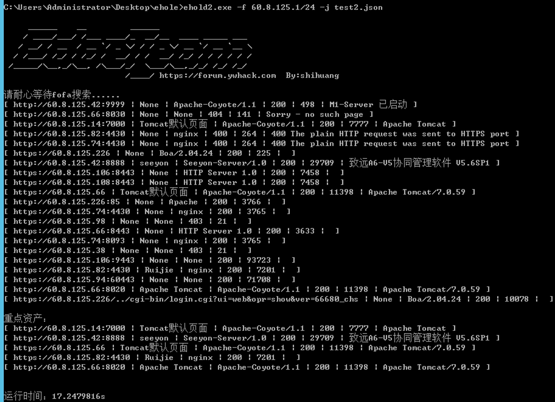EHole screenshot 1