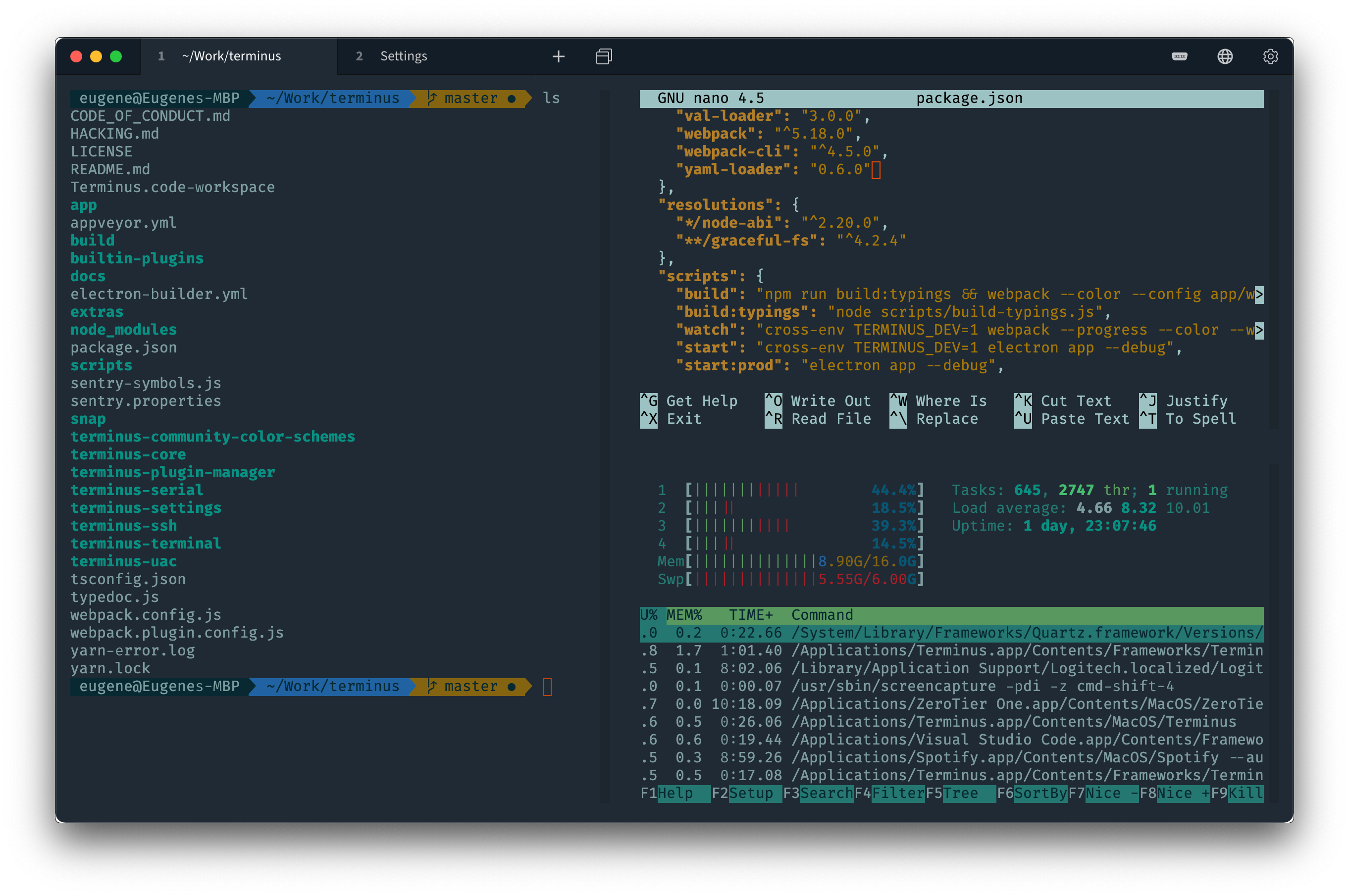 tabby screenshot 2