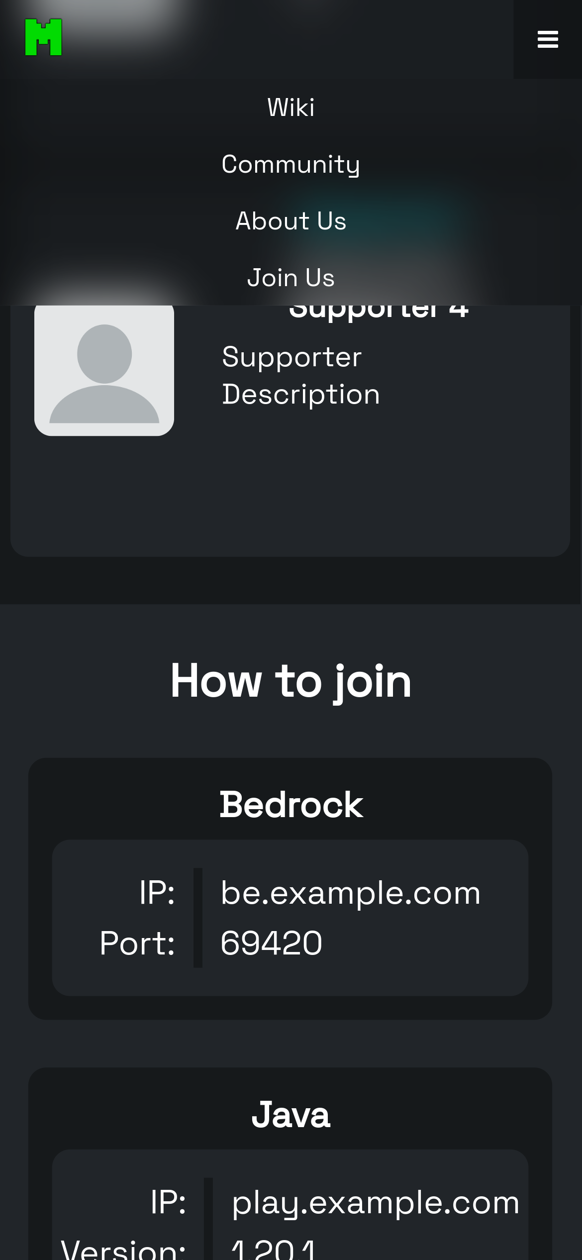 MCServer-Web-Template screenshot 7